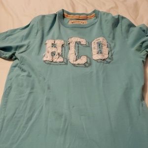 Teal Hollister t shirt